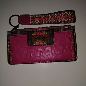 Wrangler Vibrant Pink and Brown Women's Wallet